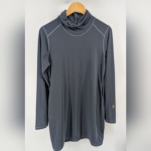 Indygena Indyeva Tunic Turtleneck Long Sweater Grey Medium